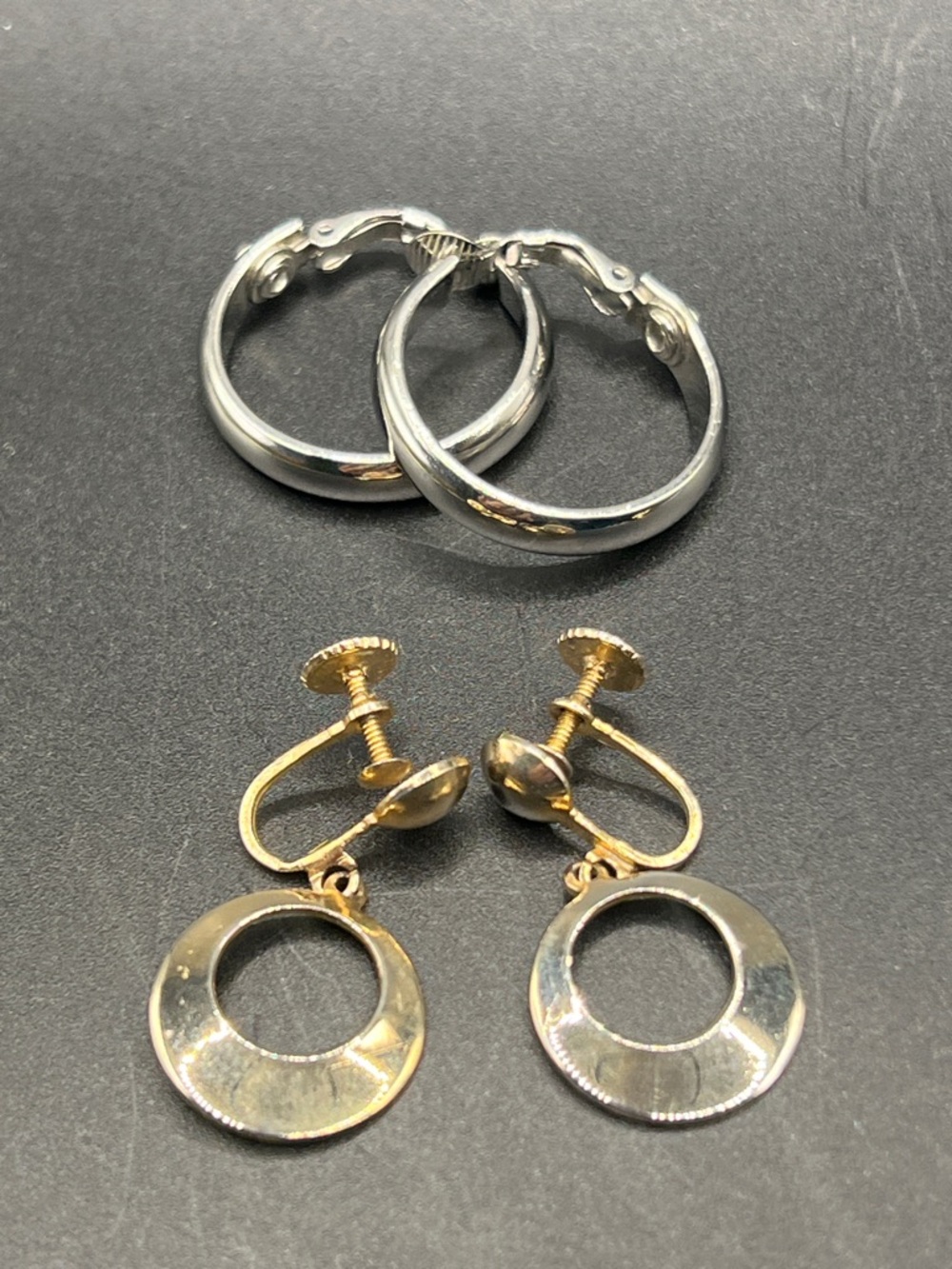 Vintage Hoop Earrings Set